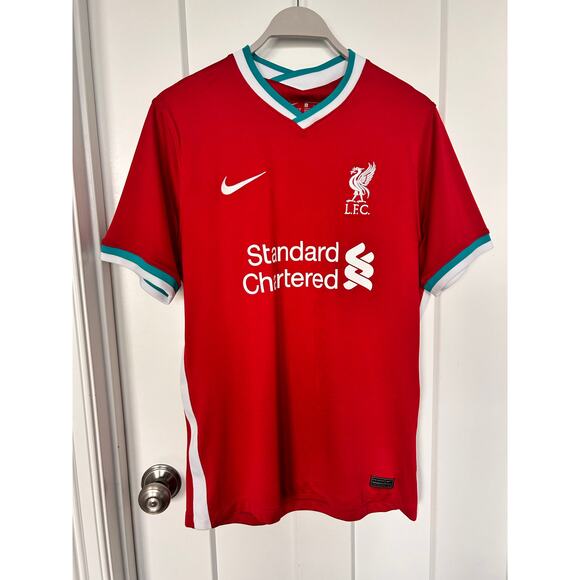 Nike Dri-Fit Liverpool Home Football Shirt Soccer Jersey Red SZ Large - Picture 1 of 11